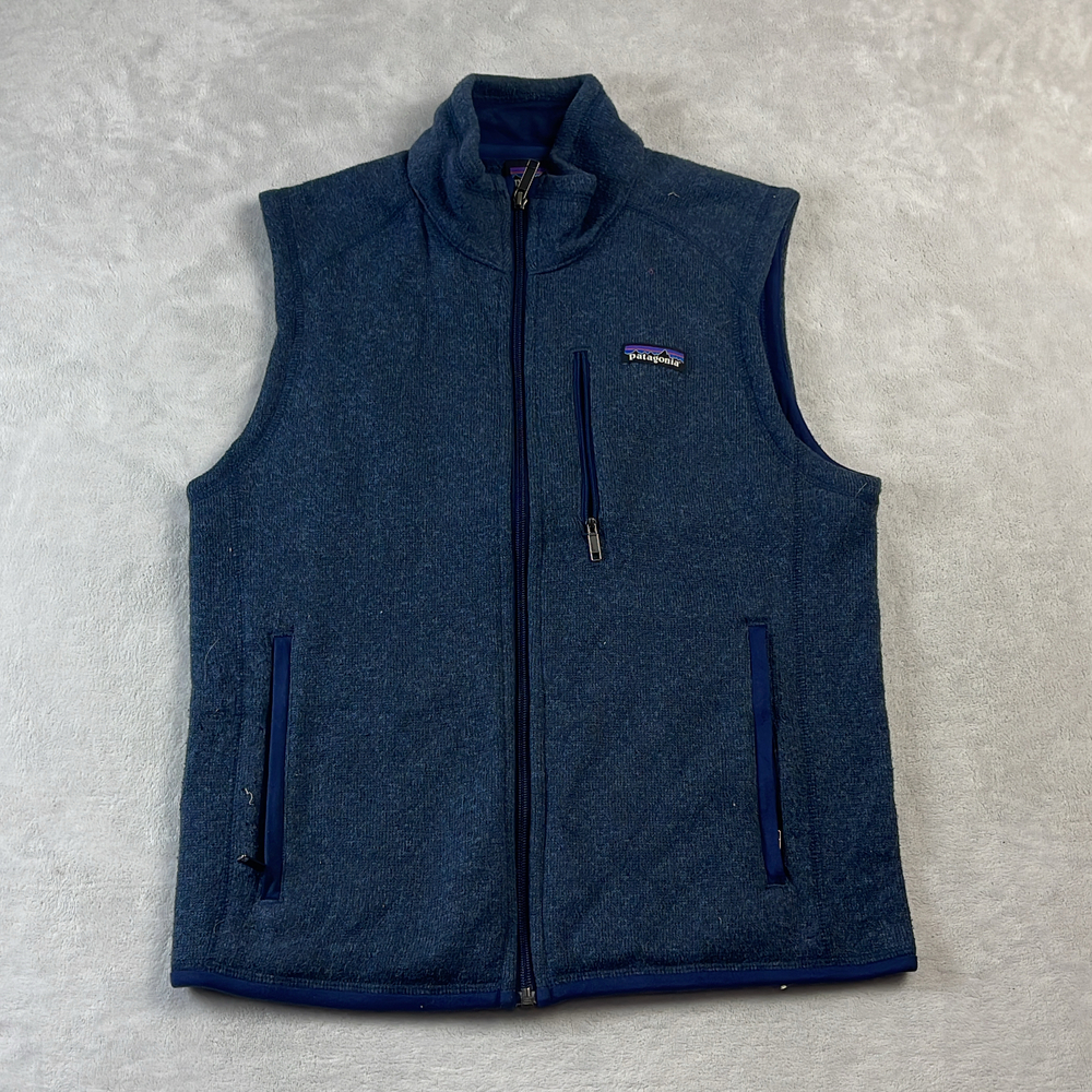 Patagonia Better Sweater Men's Blue Vest Size S Full Zip Fleece NetJets Gorpcore